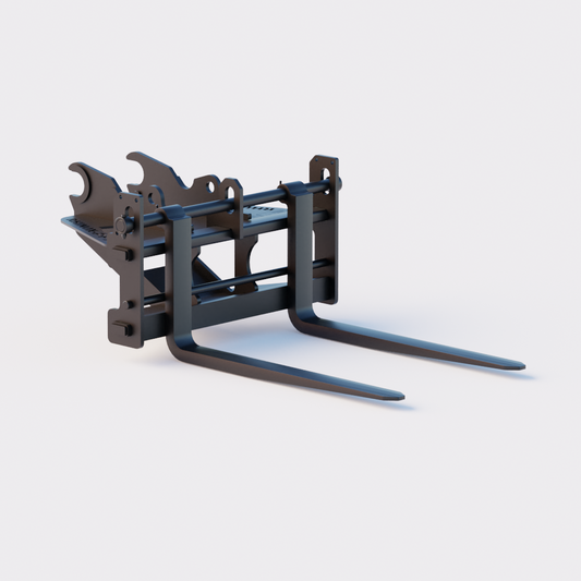 Kubota KX080 Quick Attach Pallet Forks Front