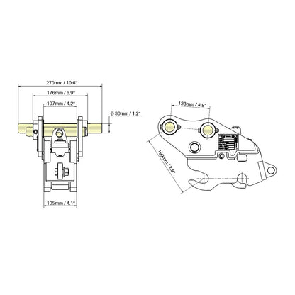 Bobcat E10 Autolock Quick Coupler - Rhinox Group US