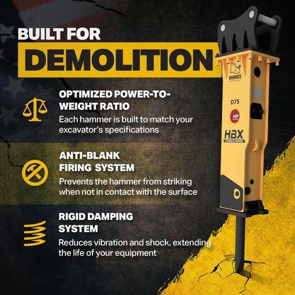 JCB 8015 Hydraulic Hammer Infographic 1