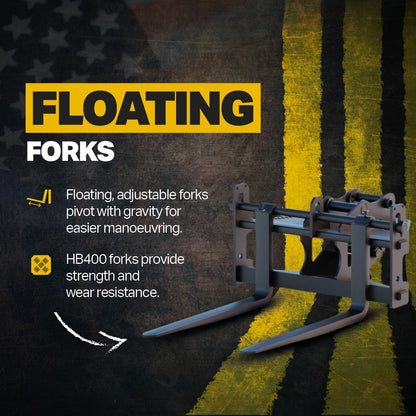 Kubota KX057-5 Quick Attach Pallet Forks