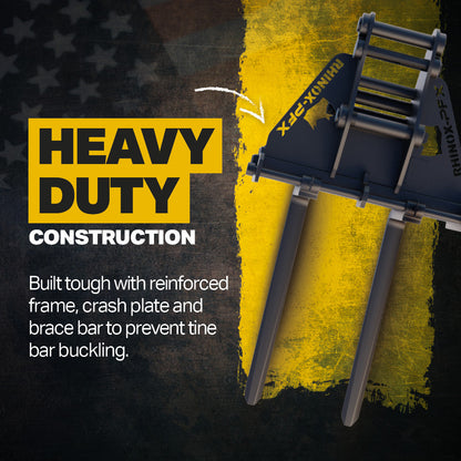 Kubota KX057 Quick Attach Pallet Forks